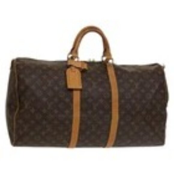 LOUIS VUITTON Monogram Keepall 55 Boston Bag M41424 LV Auth ar13732 - Picture 1 of 16
